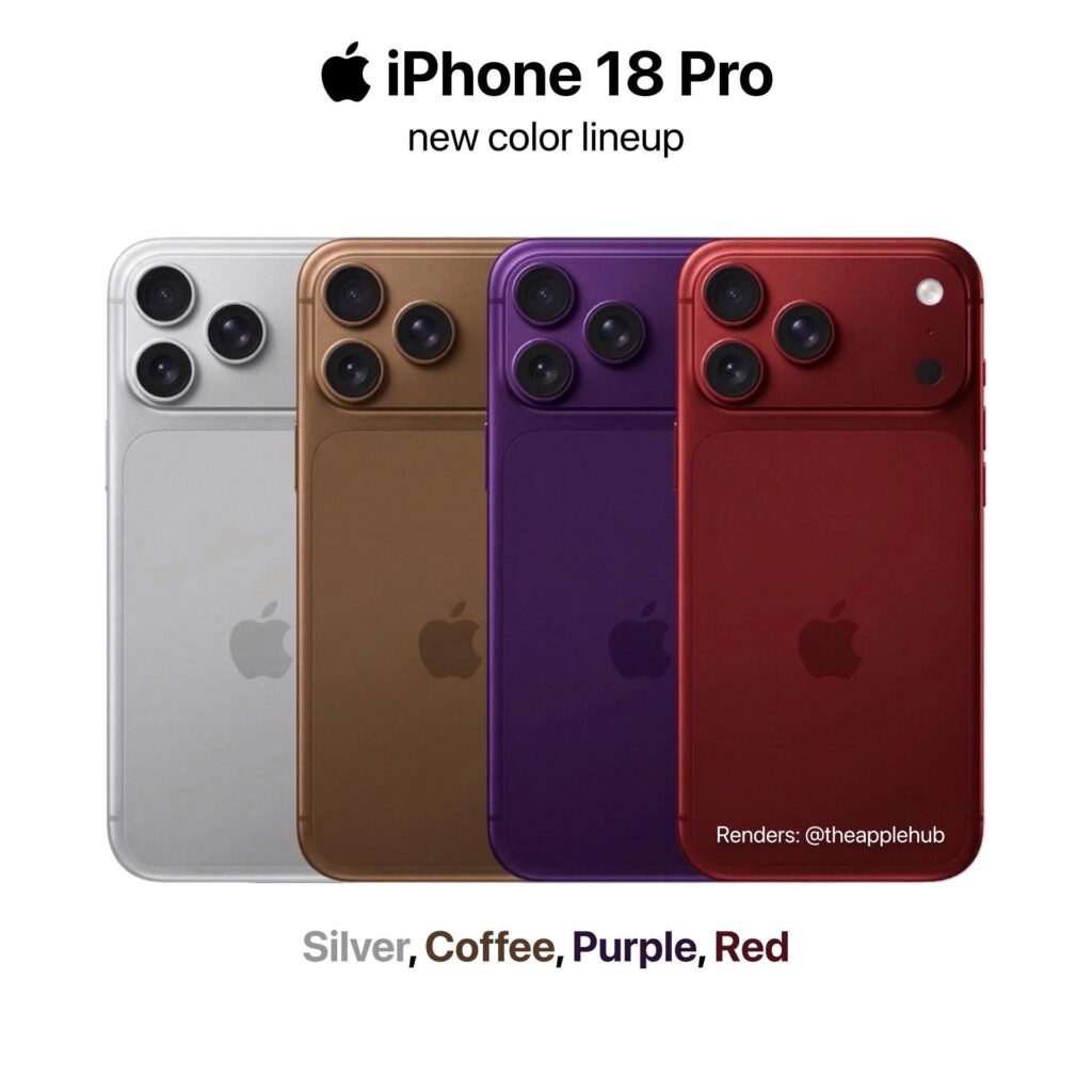 iPhone 18 Pro New colours 